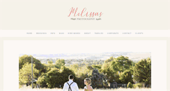 Desktop Screenshot of melissasphotography.com.au