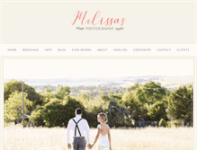 Tablet Screenshot of melissasphotography.com.au